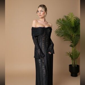 Elegant Black Lace Dress